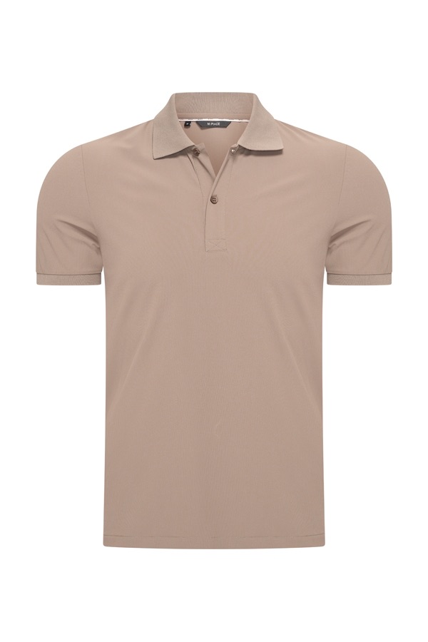 Mi Piace mannen travel polo in de kleur falcon
