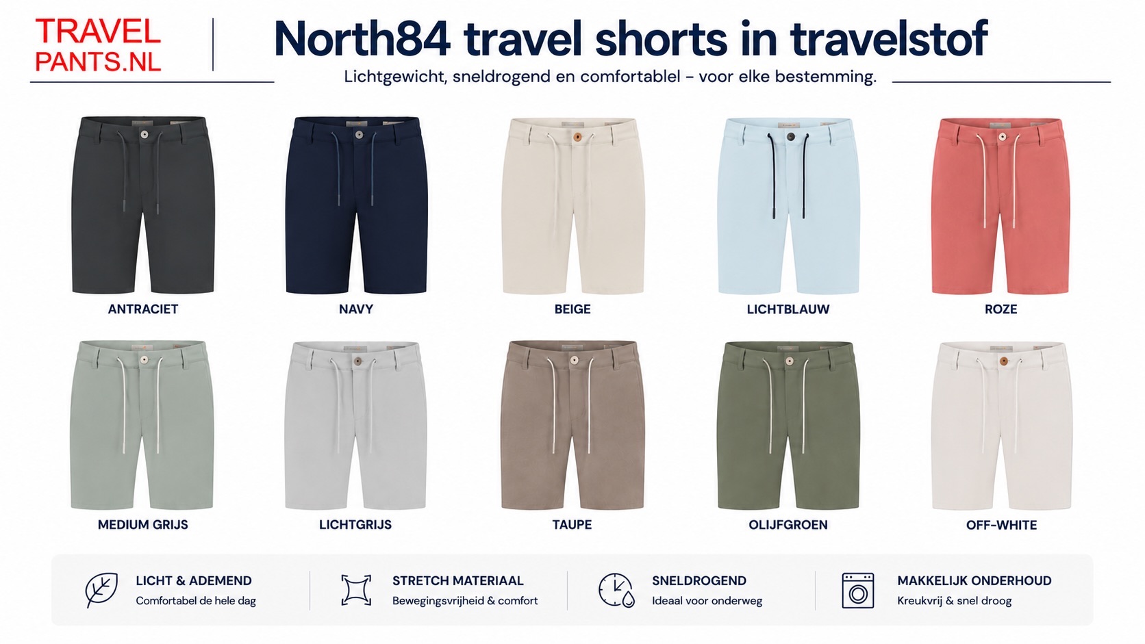 North84 sensitive travel short
