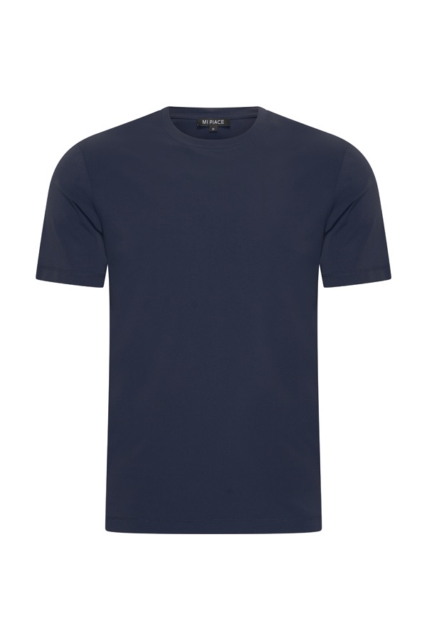 Mi Piace mannen travel t-shirt in de kleur navy