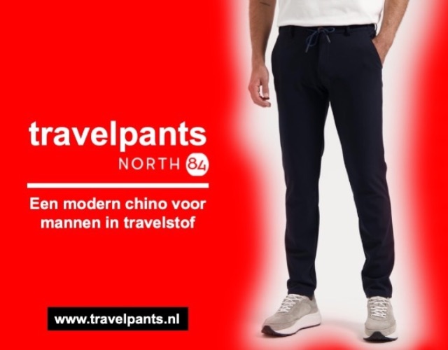 man draagt north84 travelpants voor webshop travelpants.nl